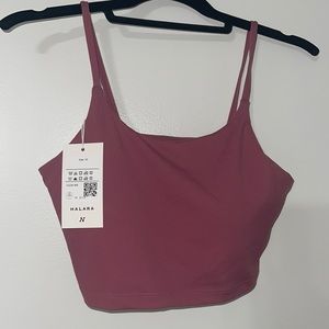 Halara cropped workout padded tank